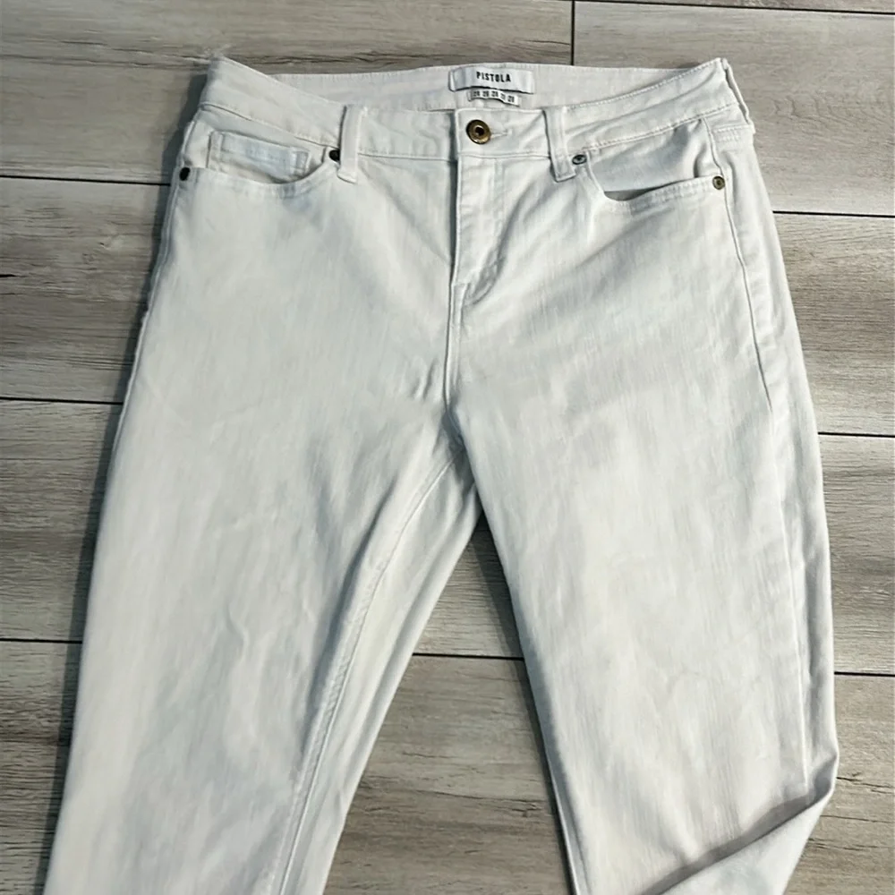 Pistola Jennifer Oslo White High Waisted Skinny Jeans size 28